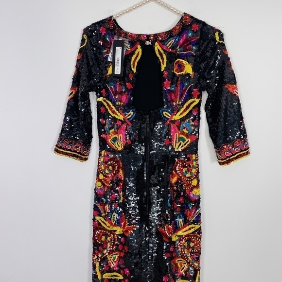 New Alice + Olivia Jae Sequin Gown - Picture 8 of 11